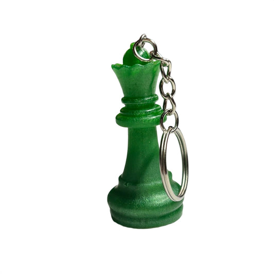 Solid Green Queen - Handmade Resin Keychain