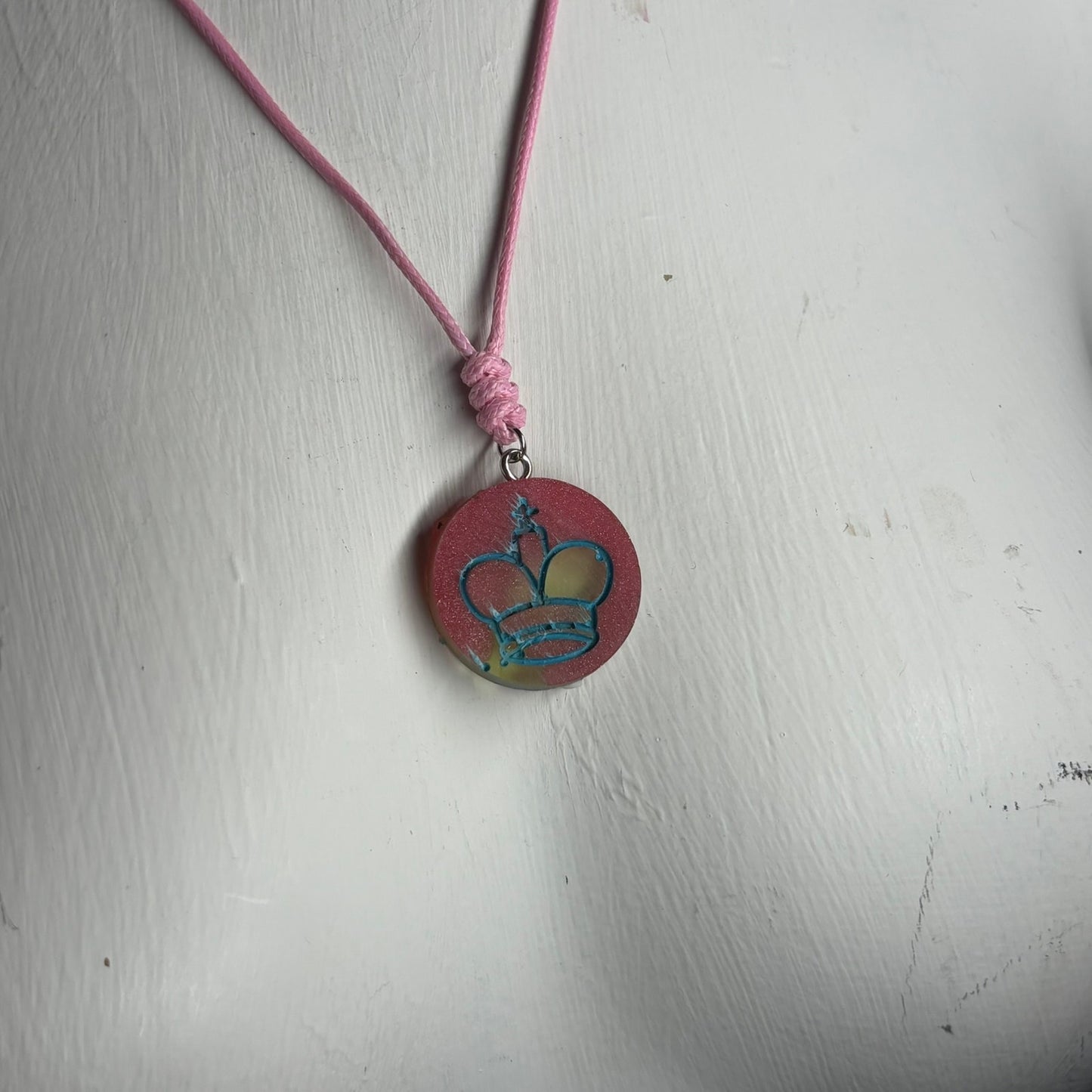 Vintage Retro King - Handmade Resin Chess Necklace