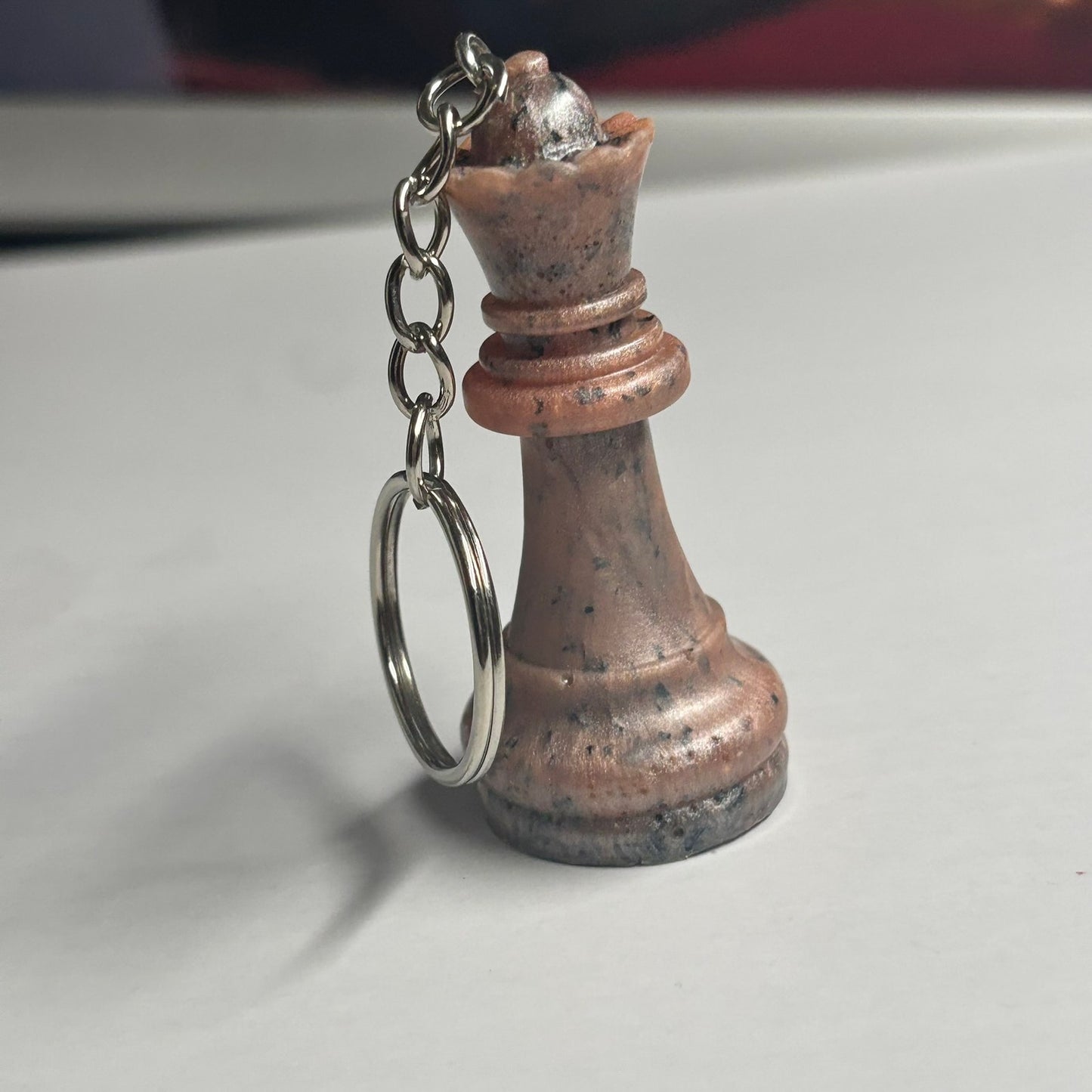 Brown Deluxe Queen - Handmade Resin Keychain