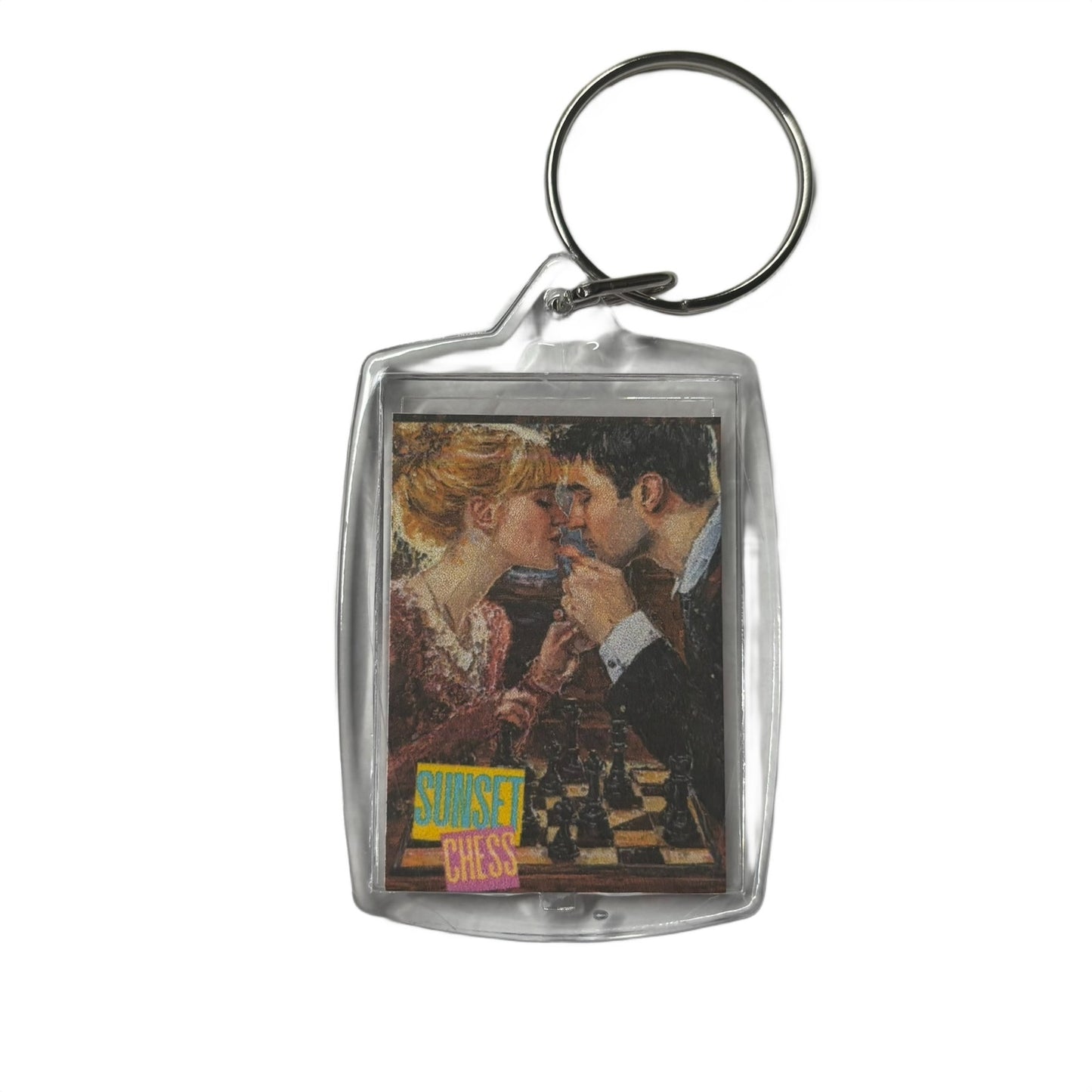 In Love - Chess  Photo Keychain