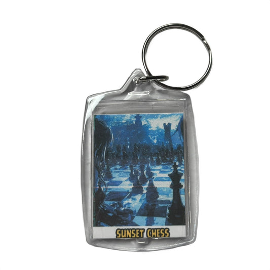 Blue Dynasty - Chess  Photo Keychain