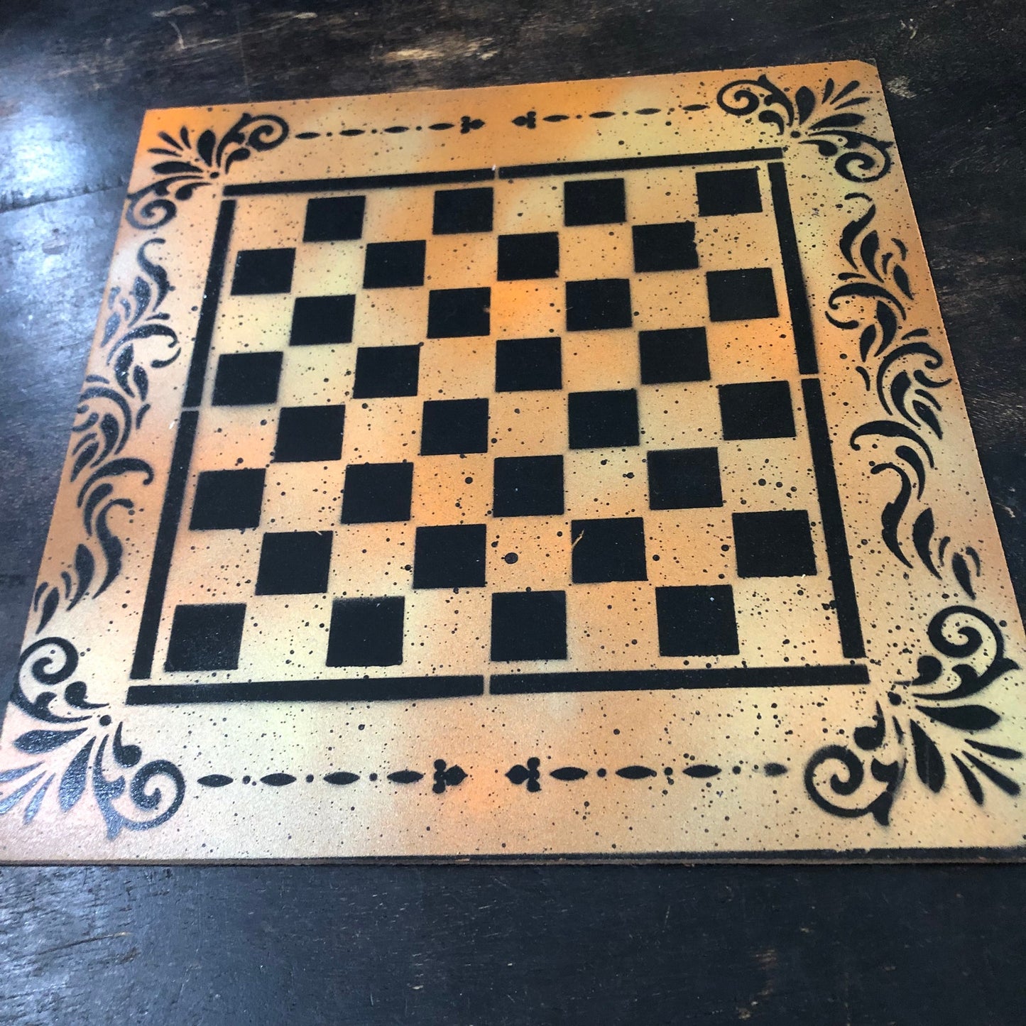 Safari Orange - Painted Chess Set