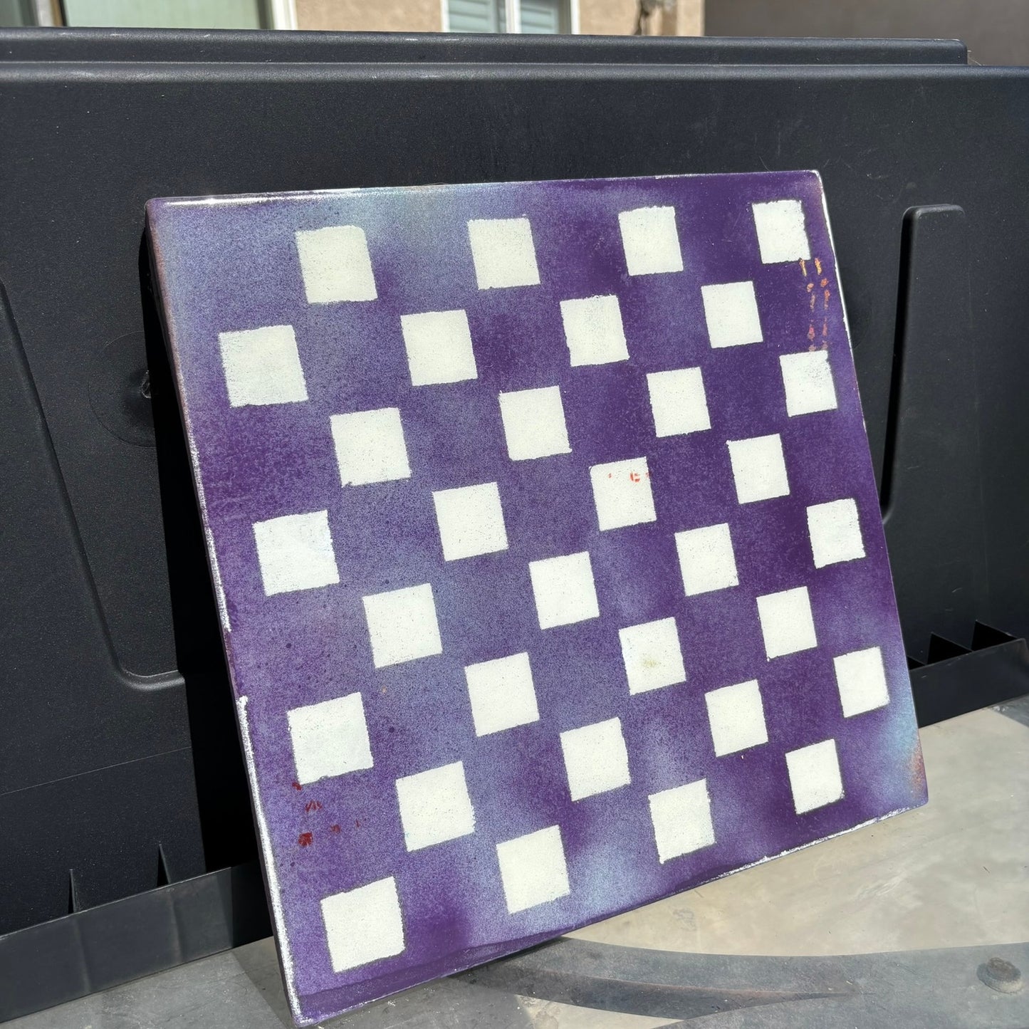 Purple Mist - Resin Coated Chess Board