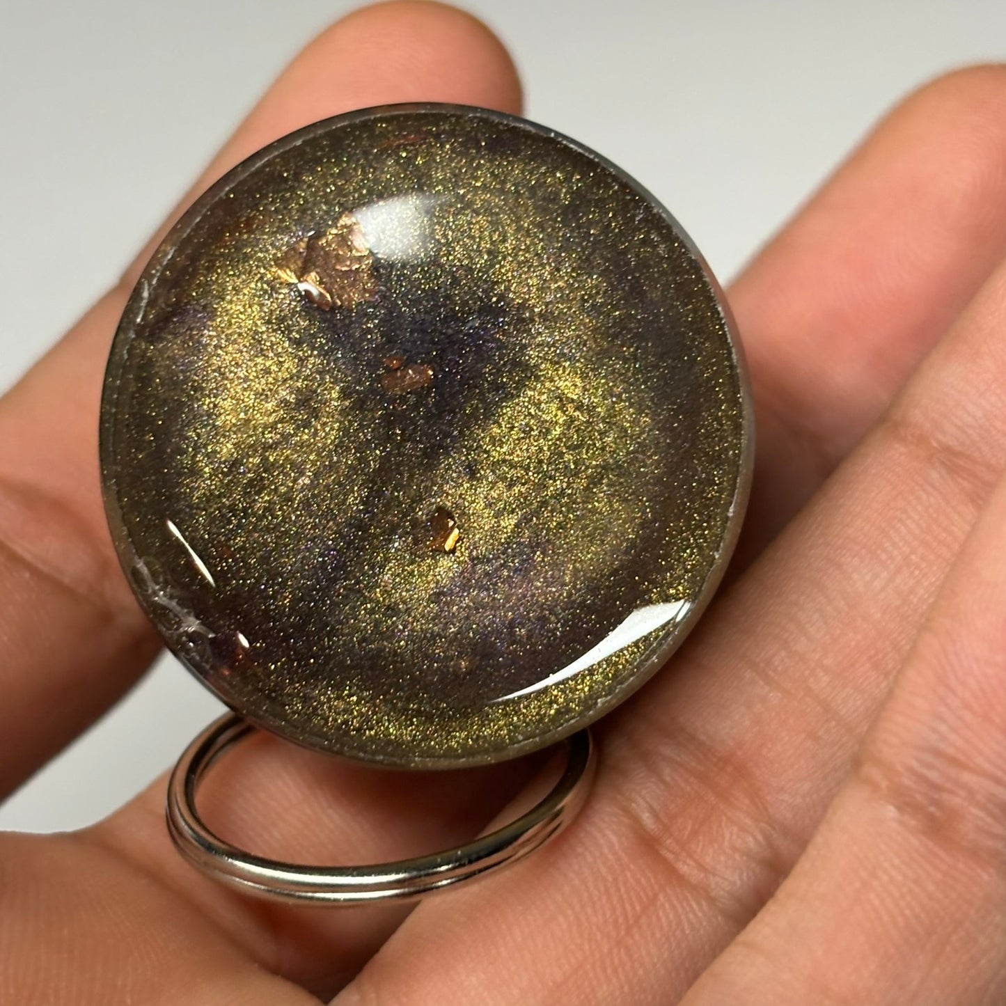 Royal Brown Rook - Handmade Resin Keychain - Large Edition