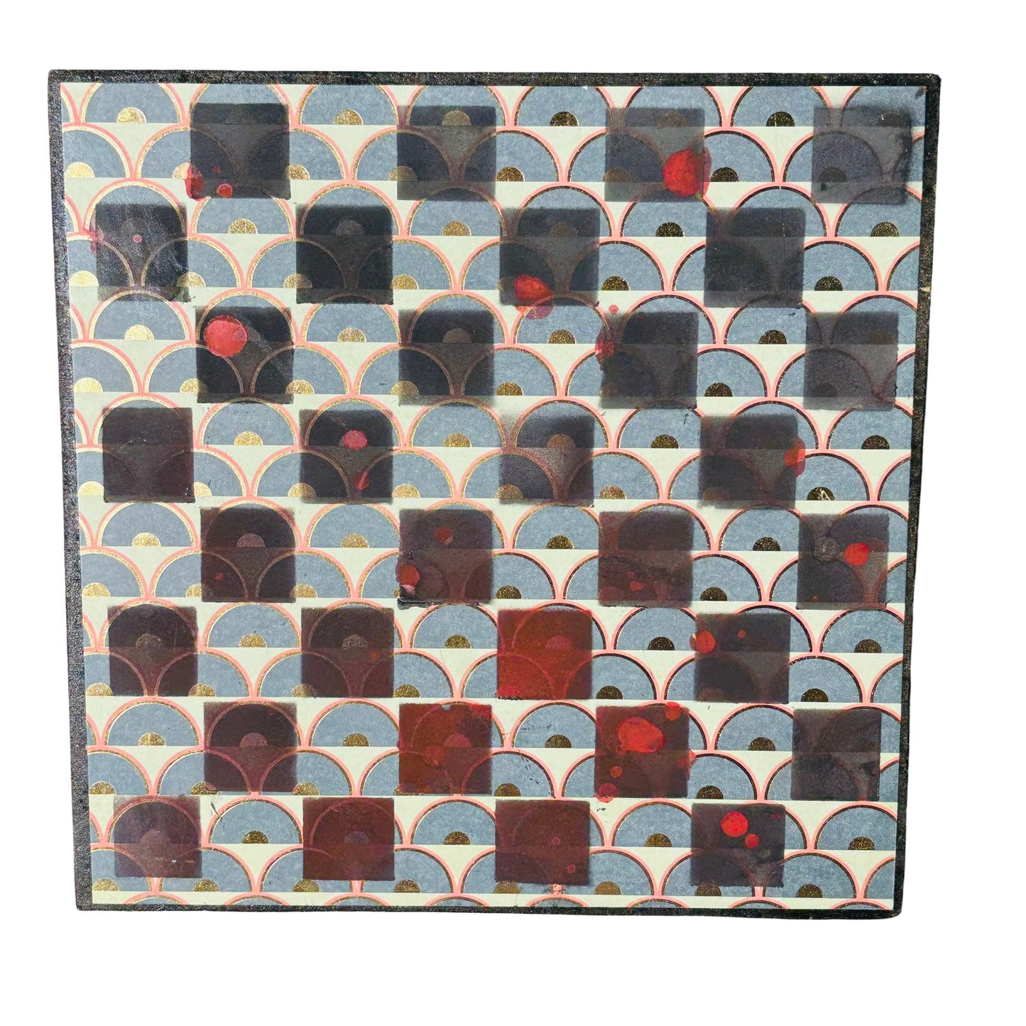 Dark Hue Green - Scrapbook Chess Board