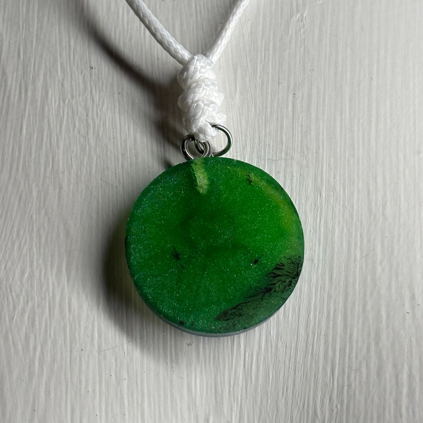 Dark Forest Pawn - Handmade Resin Chess Necklace