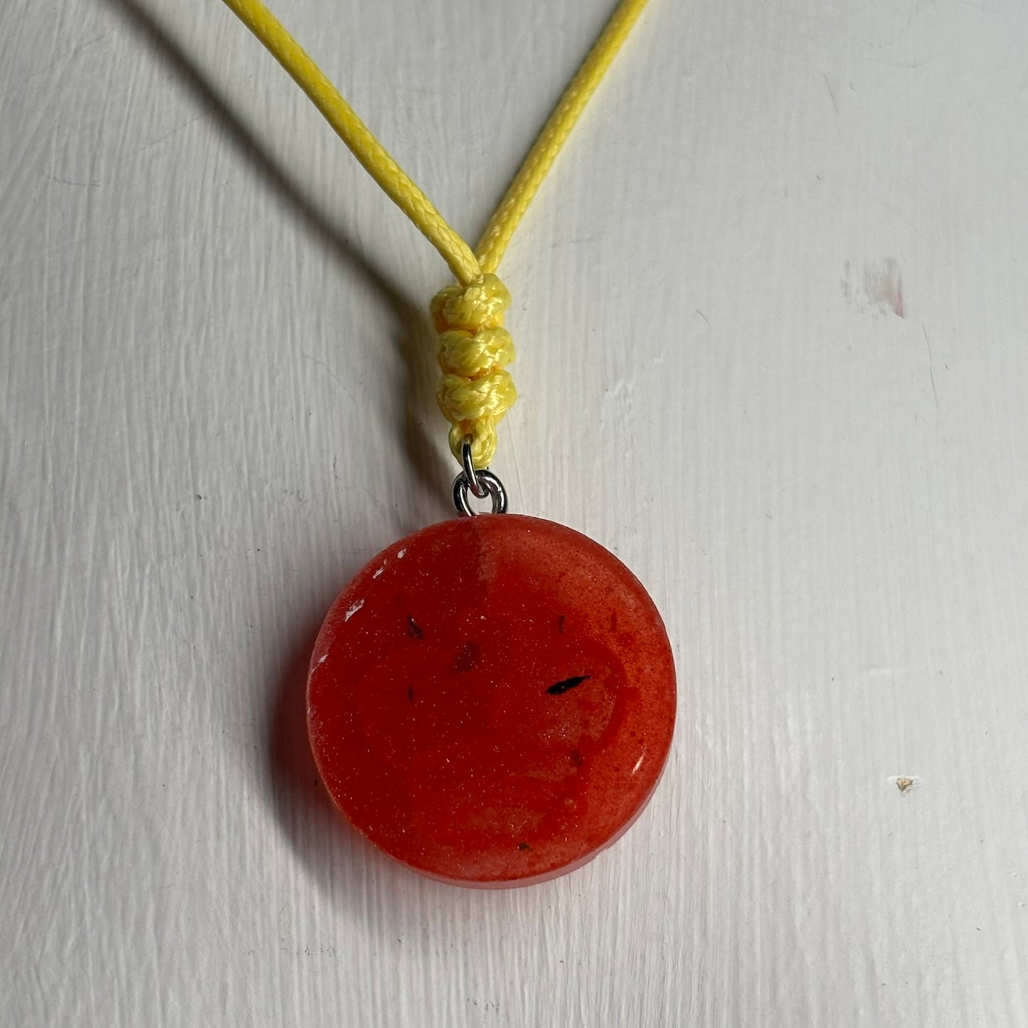 Red King - Handmade Resin Chess Necklace