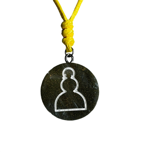 Simple Pawn - Handmade Resin Chess Necklace