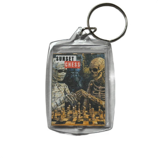 Mummy vs Bones - Chess  Photo Keychain