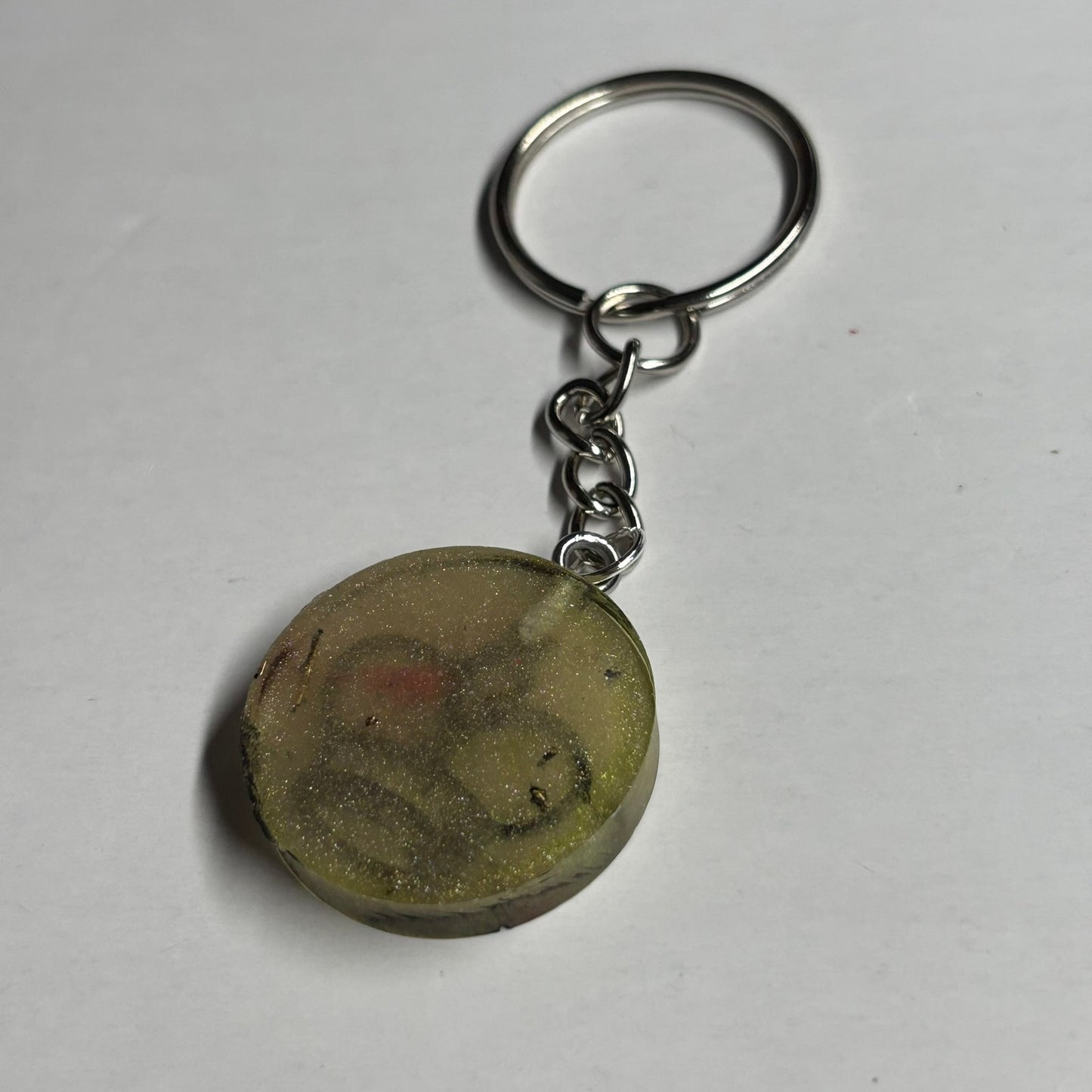 Dirty Green King - Handmade Resin Keychain