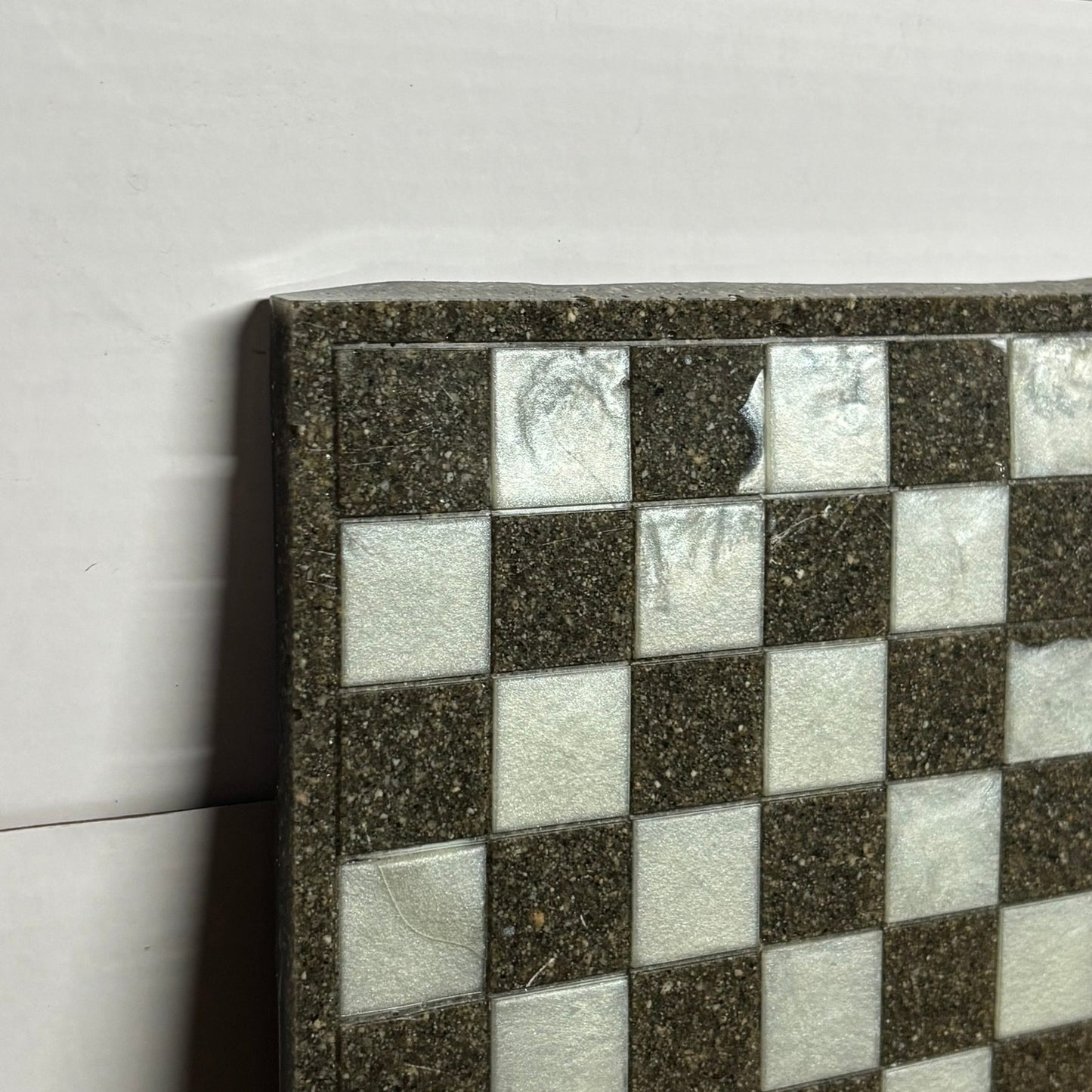 Black Rock & White - Resin Chess Board