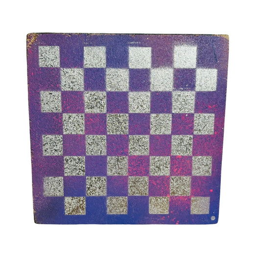 Purple Chrome - Painted Double Sided Chess Board