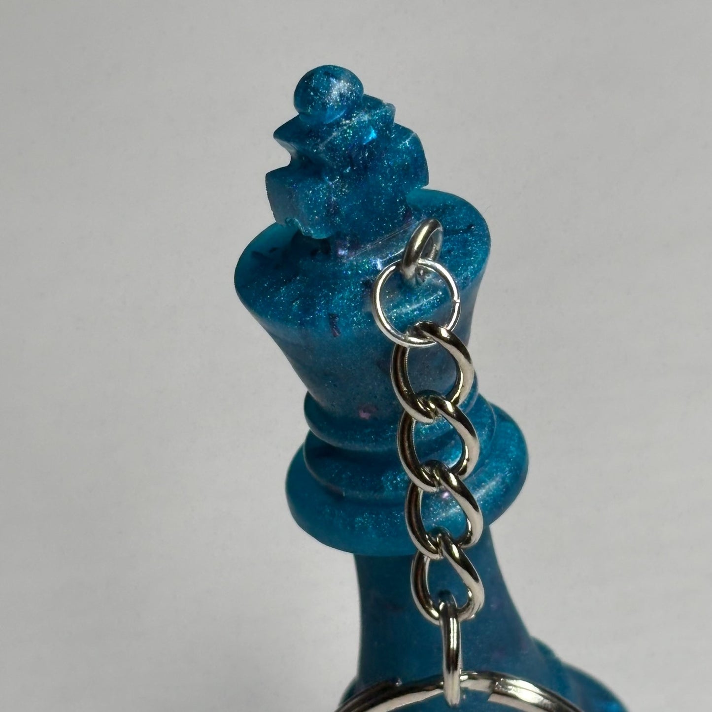 Royal Blue King - Handmade Resin Keychain