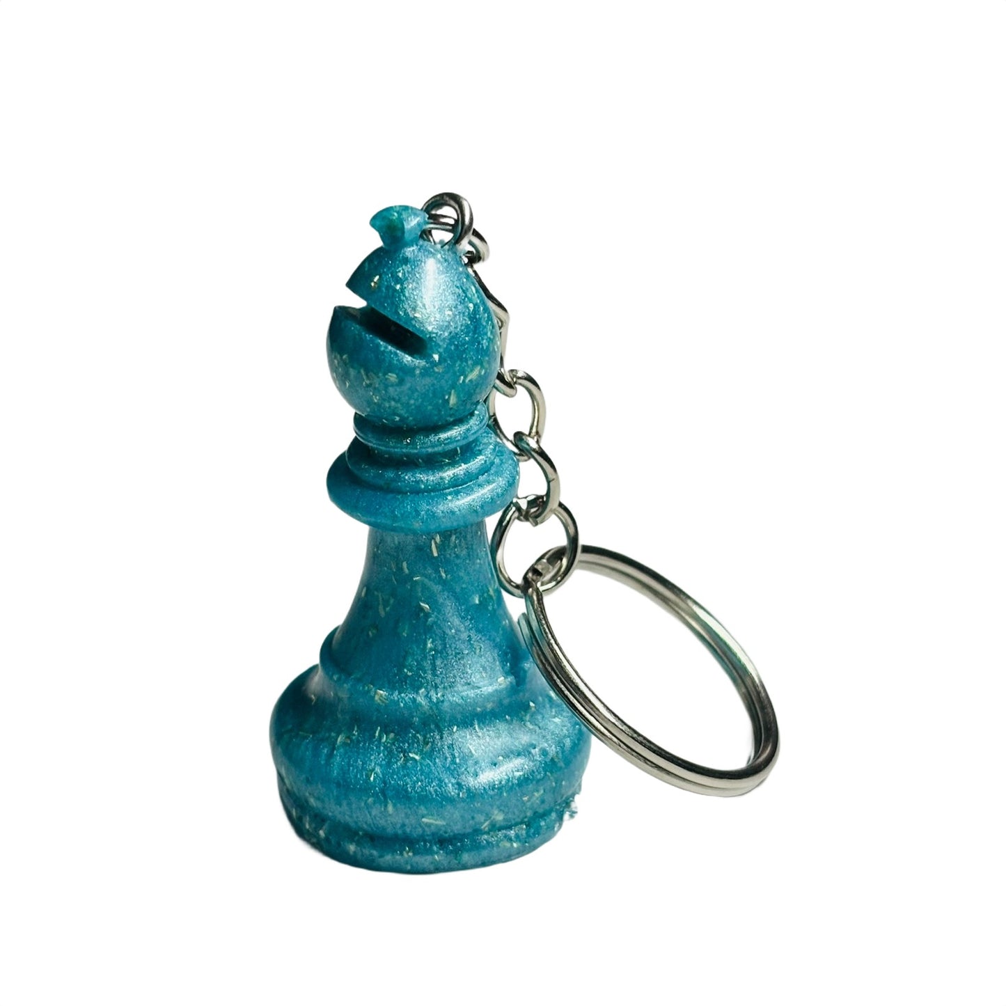 Royal Blue Bishop - Handmade Resin Keychain