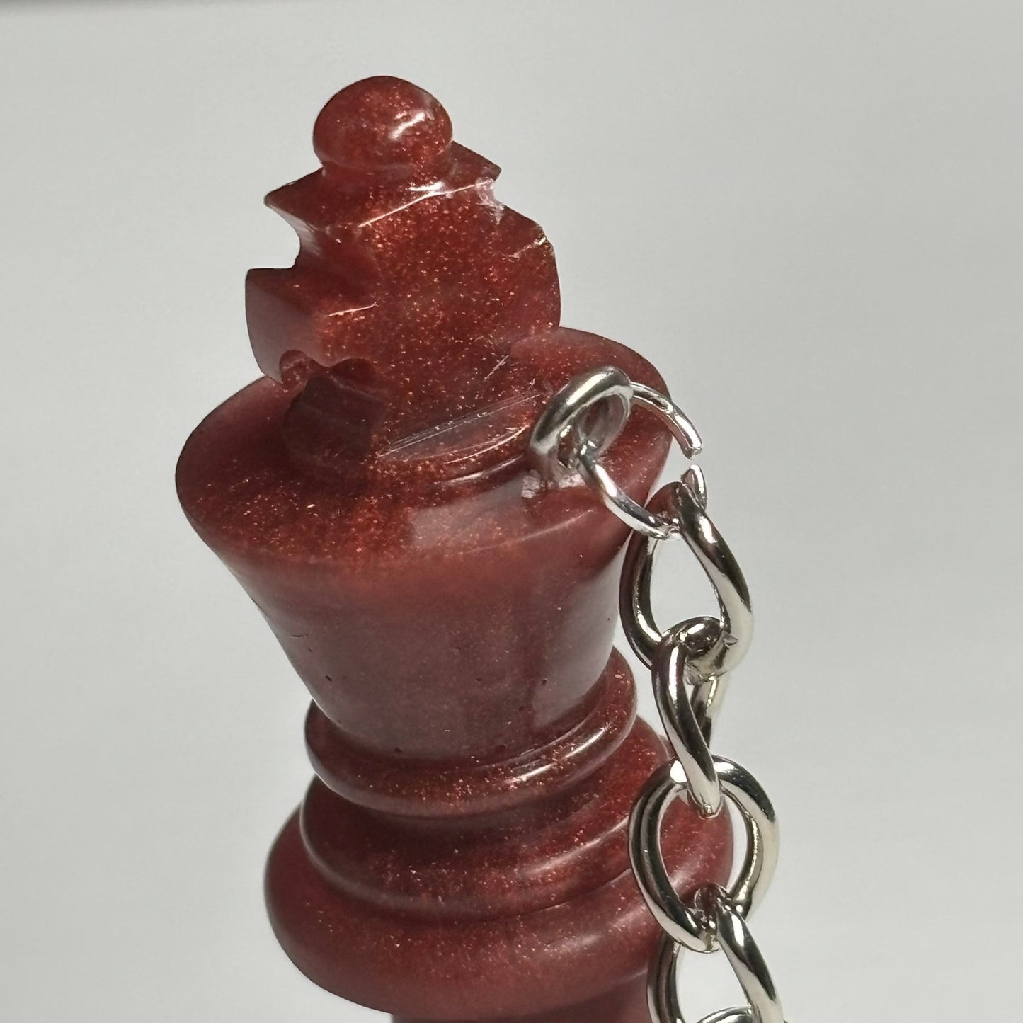 Royal Burned Red King - Handmade Resin Keychain