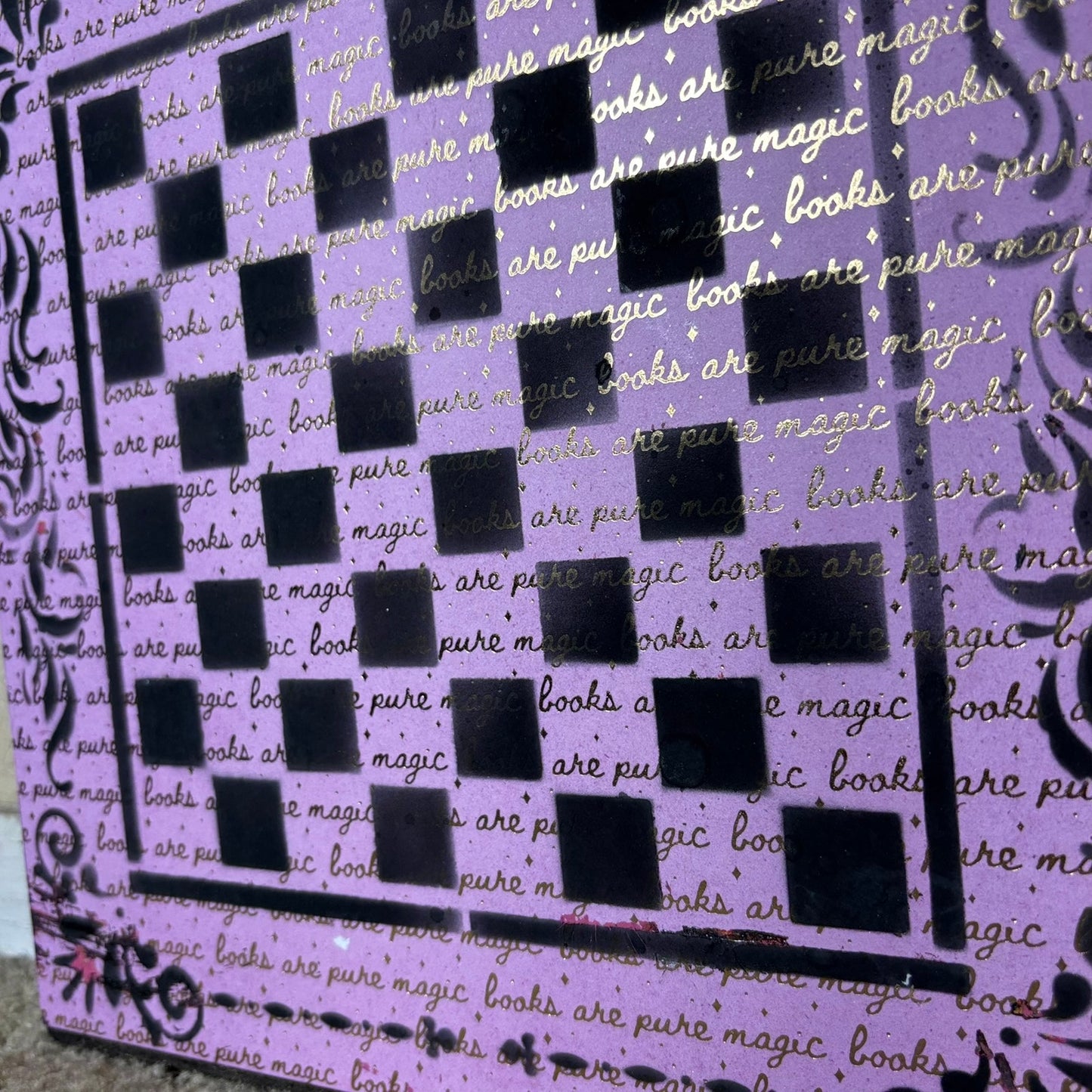 Golden Pink - Scrapbook Chess Board