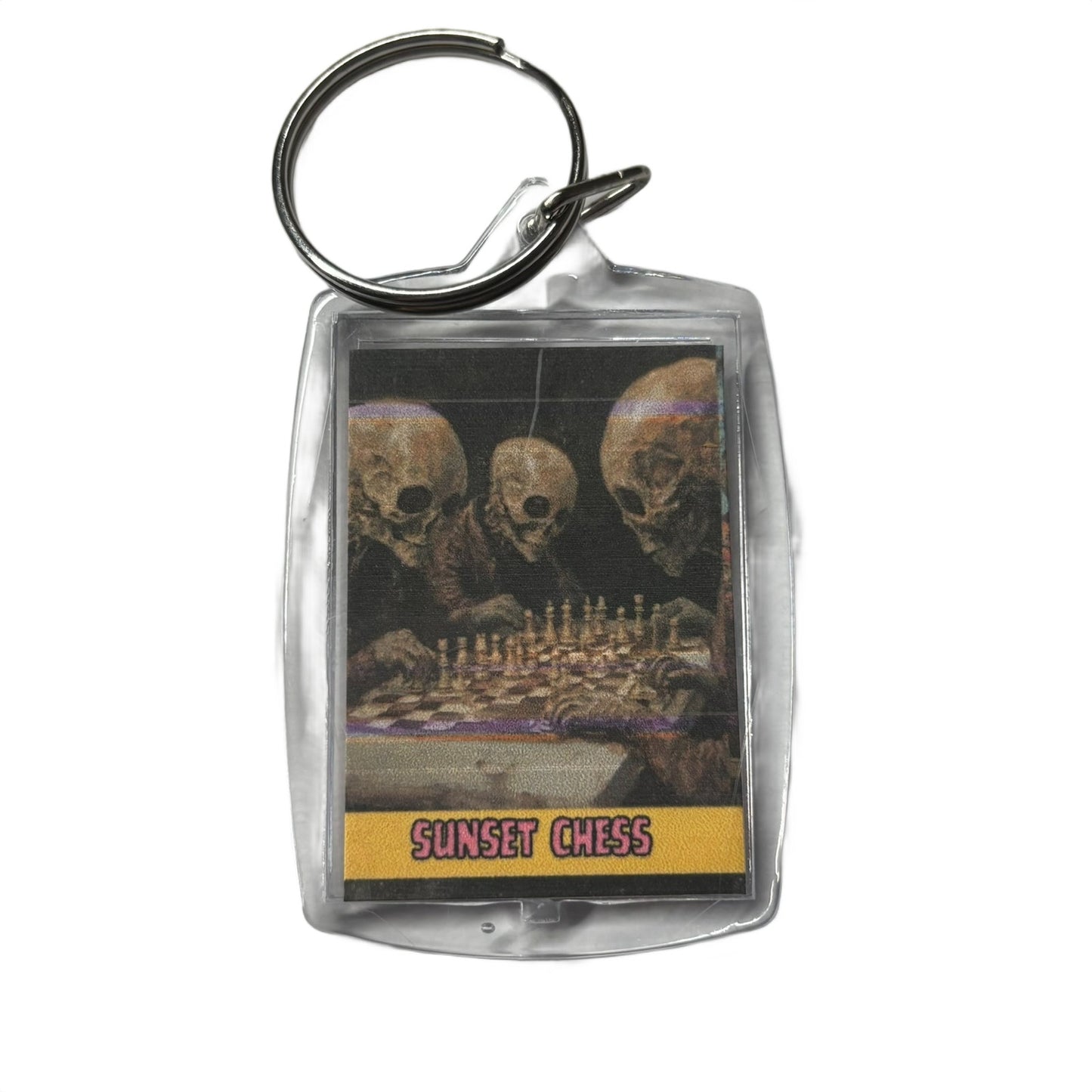 Skullheads - Chess  Photo Keychain