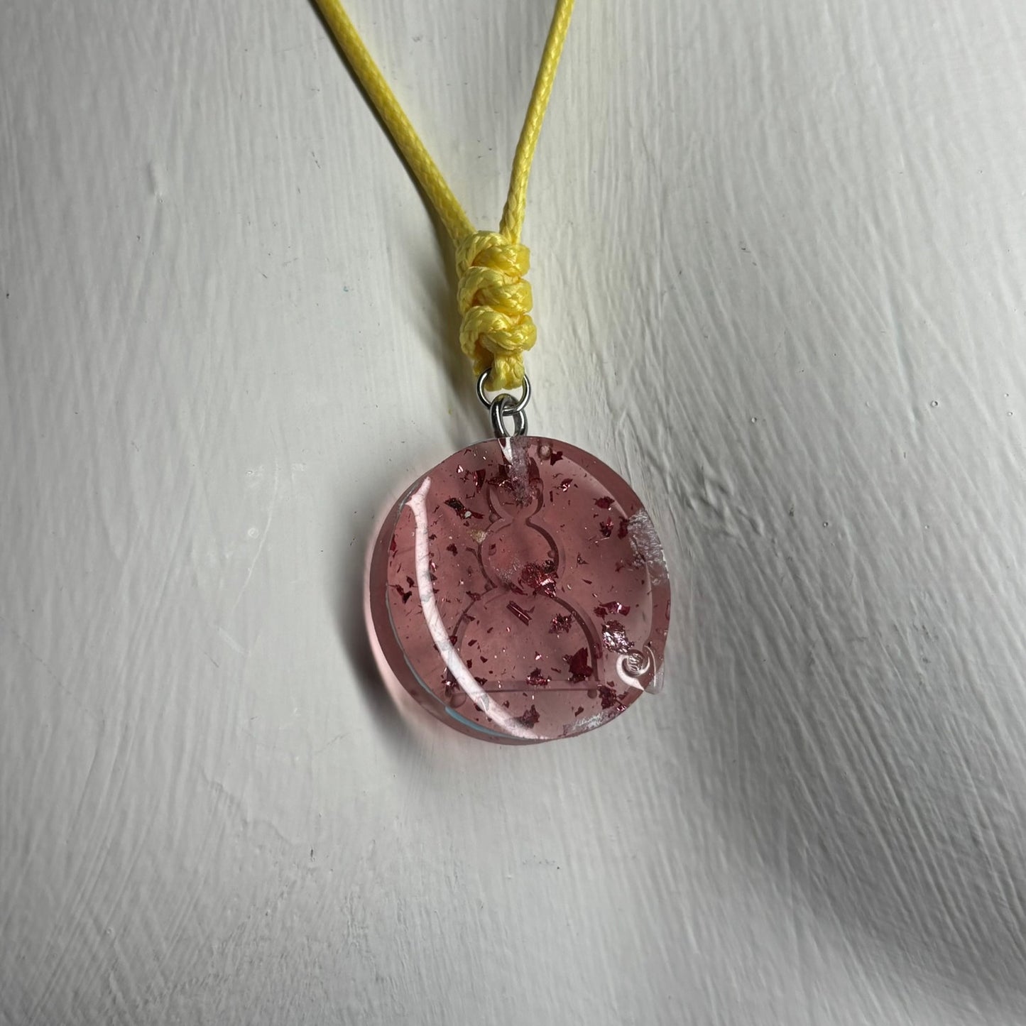 Steam Red Pawn - Handmade Resin Chess Necklace