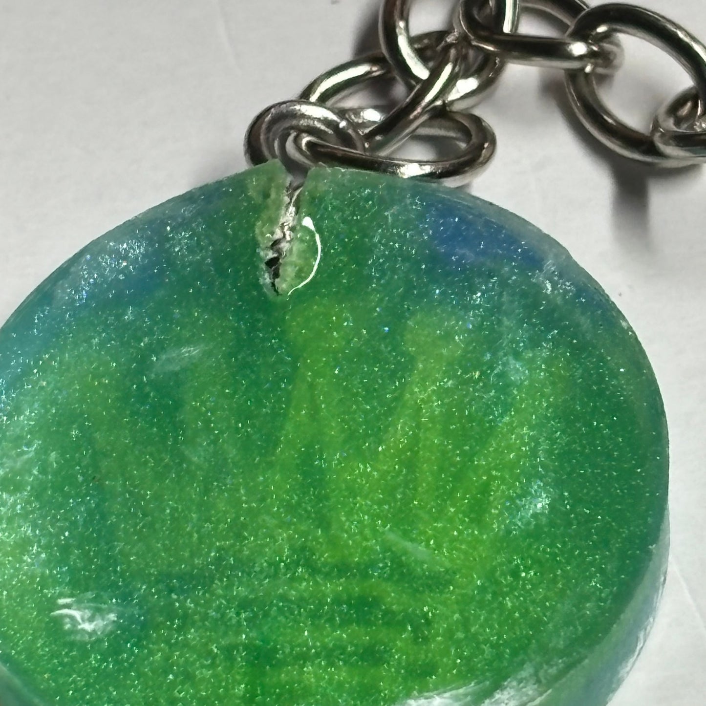 Seattle Colors Queen - Handmade Resin Keychain - Flat Edition