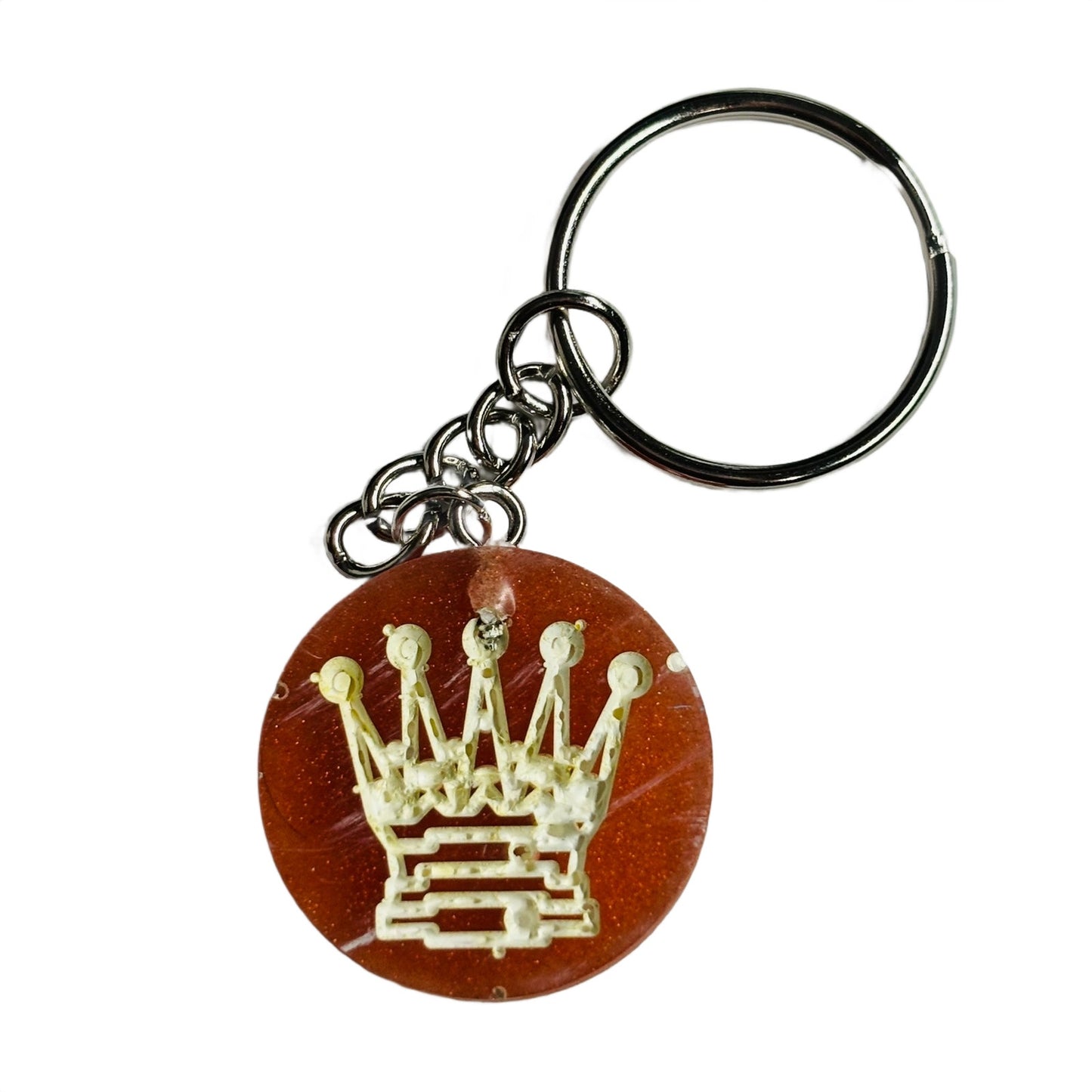Faded Red Queen - Handmade Resin Keychain