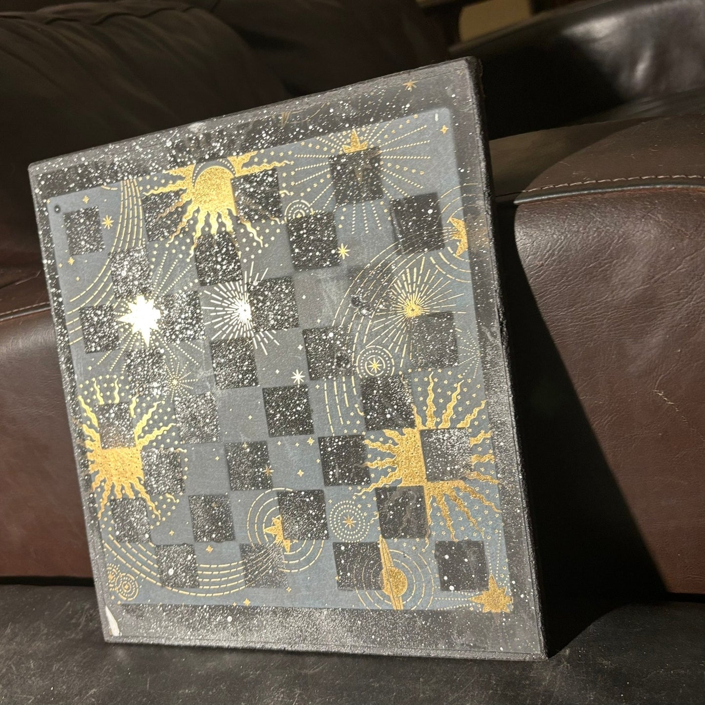 Space Stars - Scrapbook Chess Board