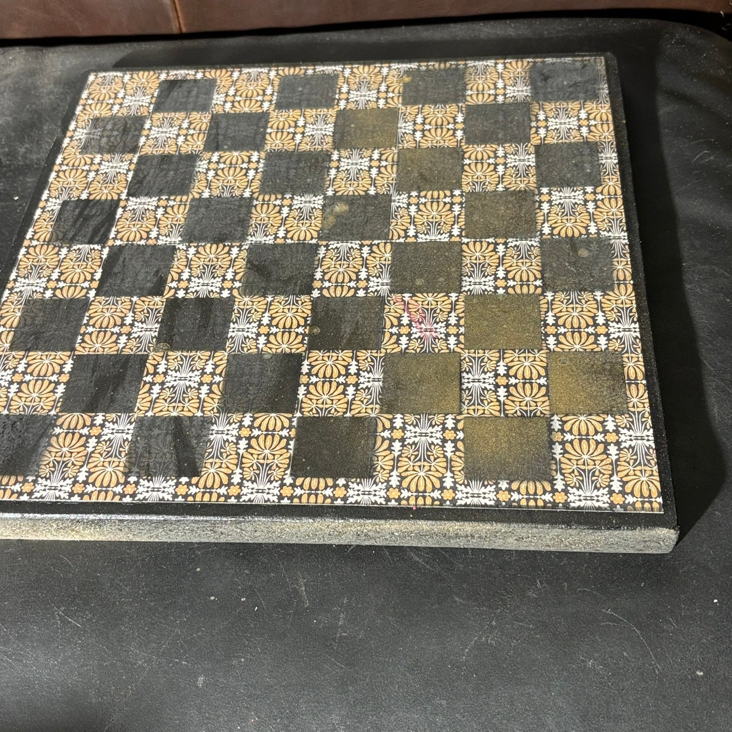 Classic Golden Black - Scrapbook Chess Board