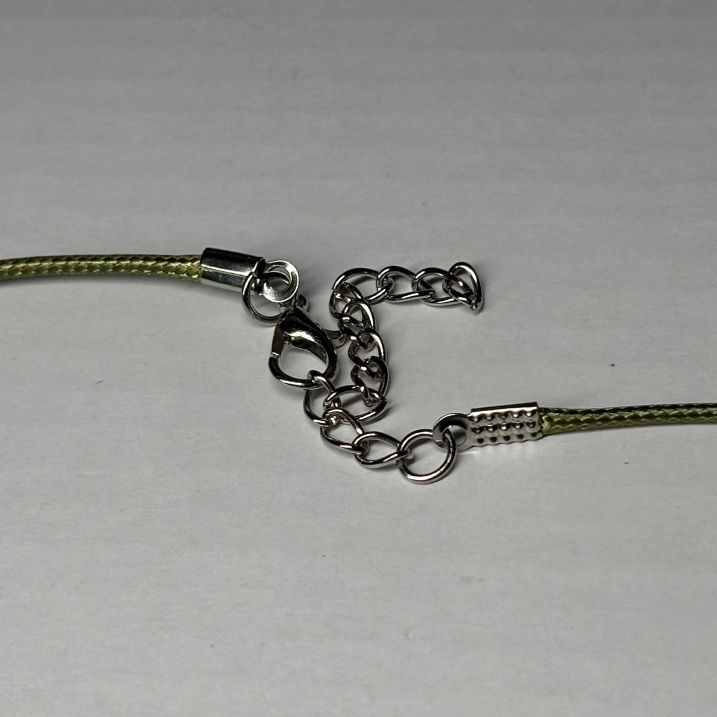 Fading Green - Handmade Resin Chess Necklace