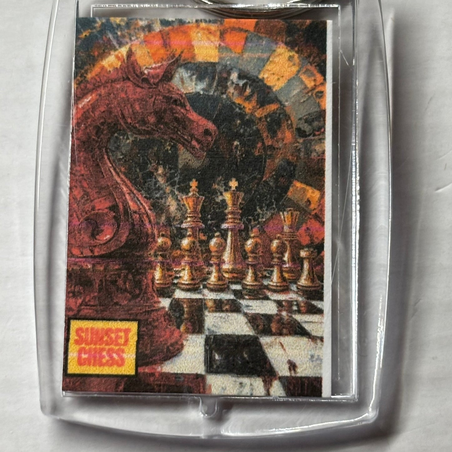 Red Horse - Chess  Photo Keychain