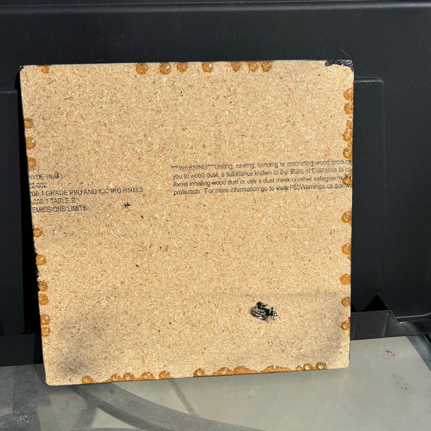 Vintage Burnt Lava - Resin Coated Chess Board