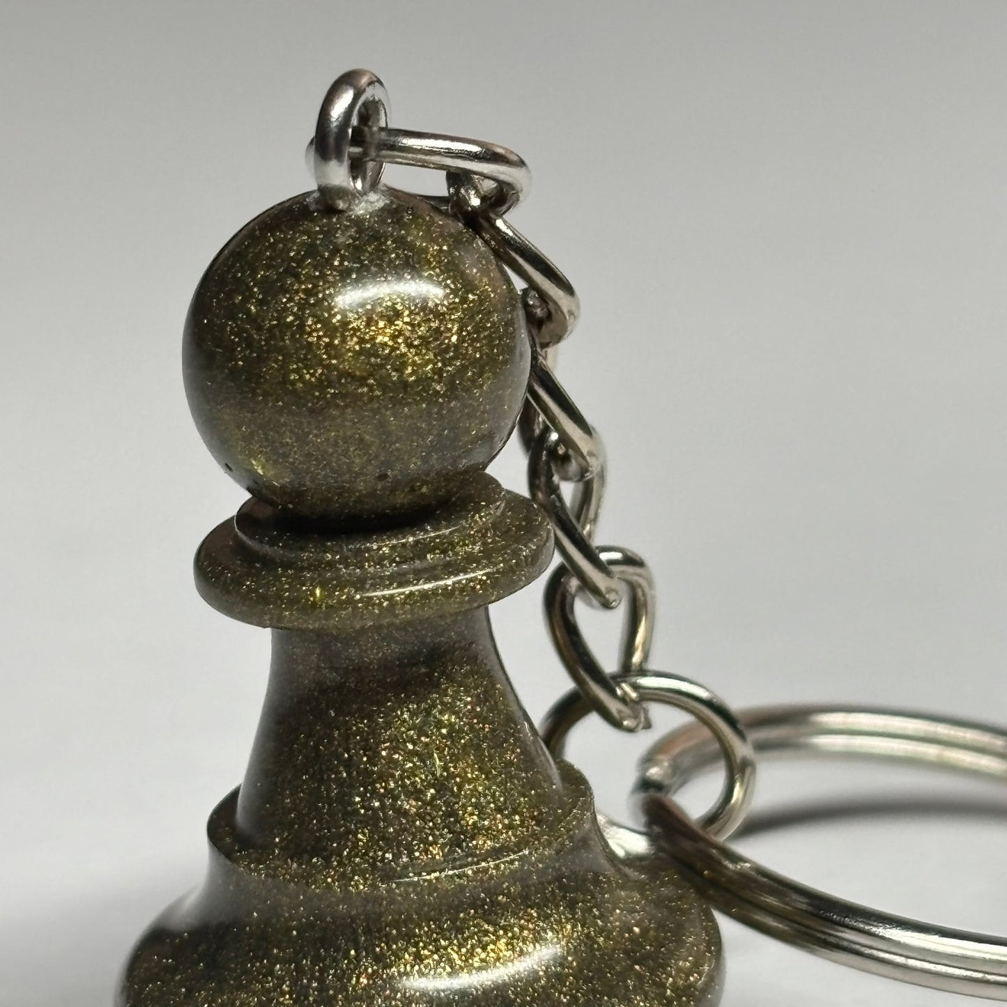 Royal Green Pawn - Handmade Resin Keychain