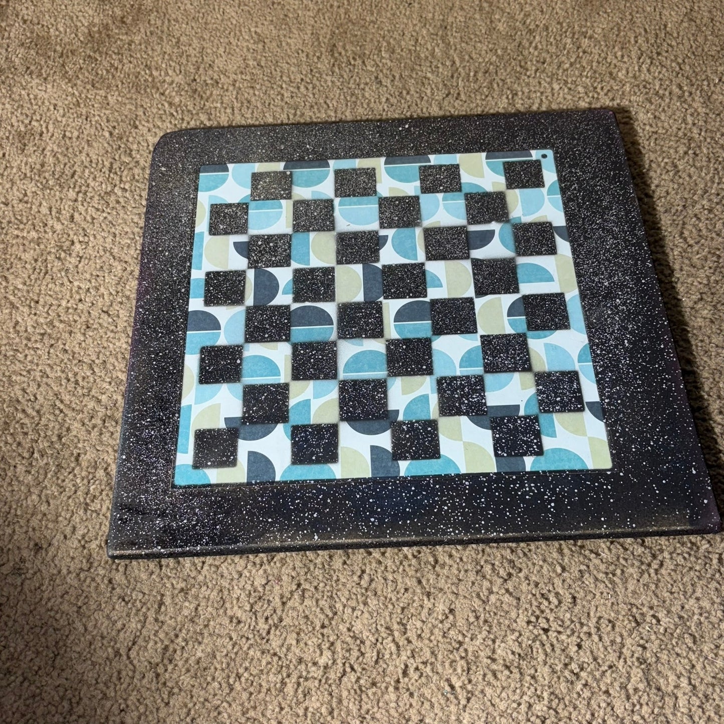 Vintage Blue - Large Deluxe Chess Set