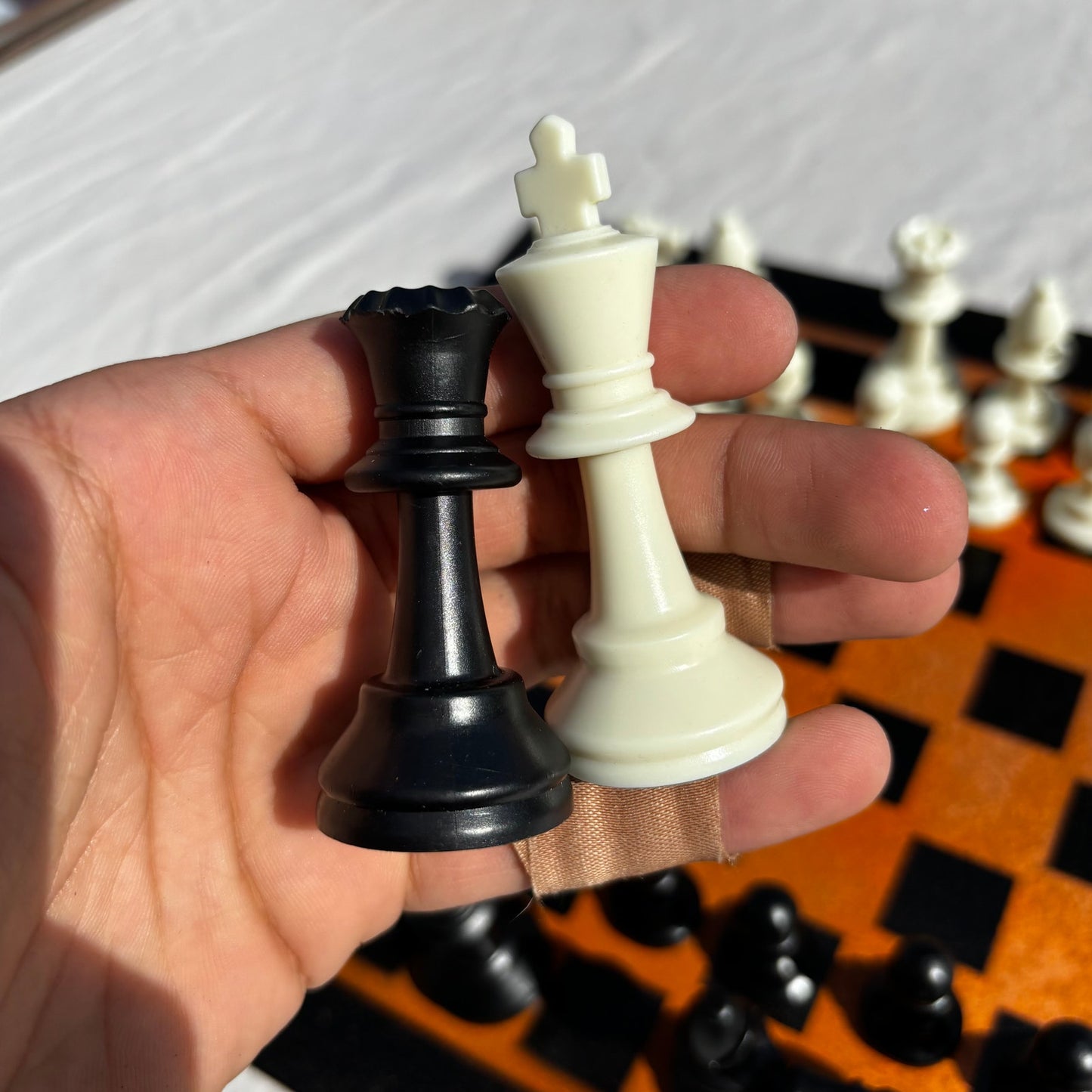 Safari Orange - Painted Chess Set