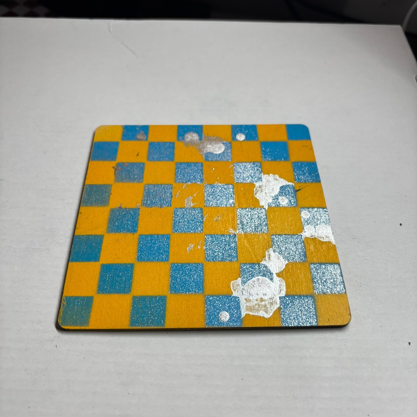Yellow Blue Chrome - Mini Chess Set