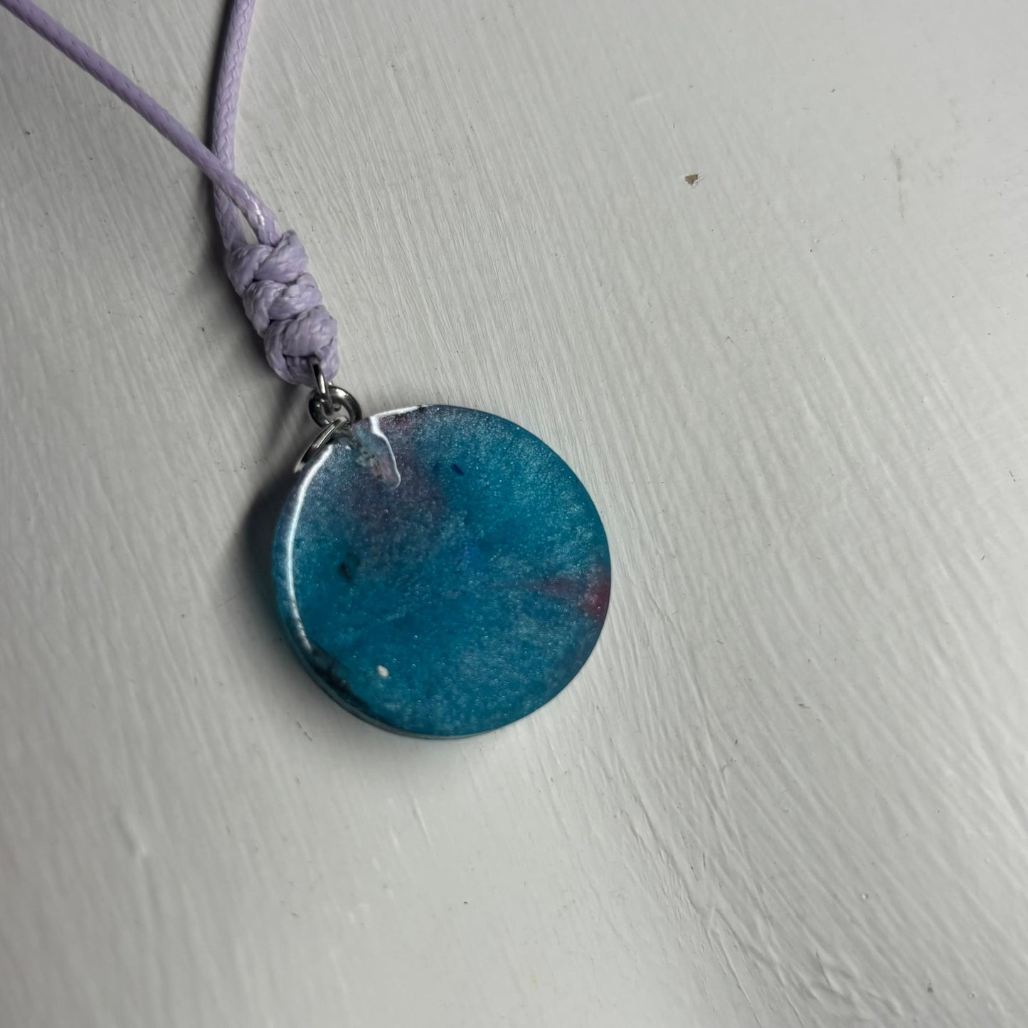 Blue Pawn - Handmade Resin Chess Necklace