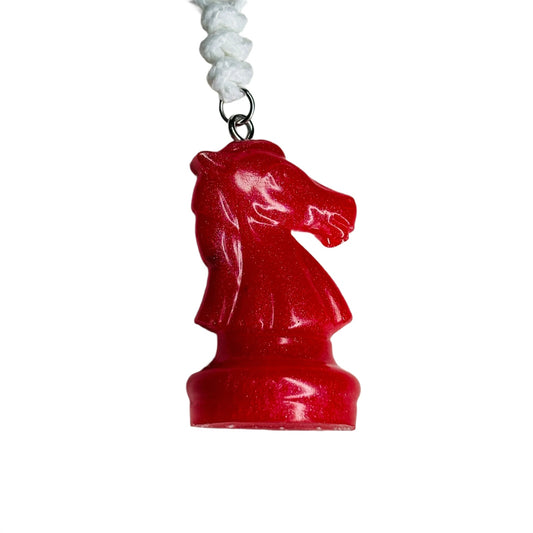 Red Candy - Handmade Resin Chess Necklace