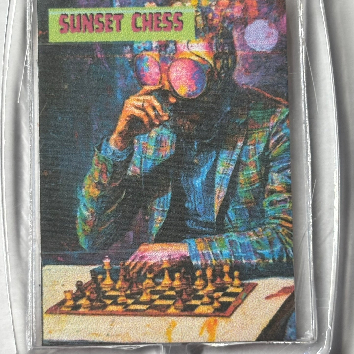 Beatle Eyes - Chess  Photo Keychain