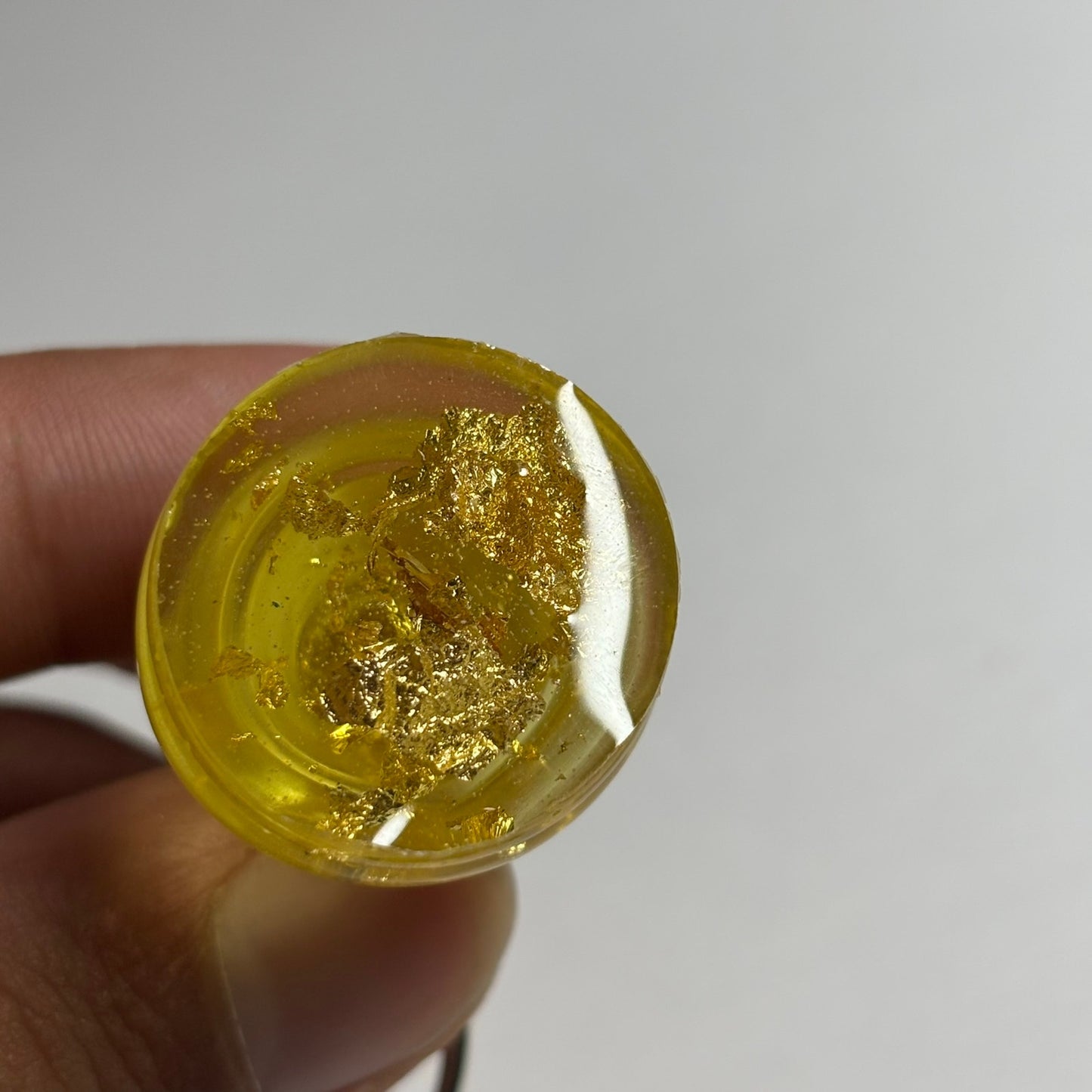 Fire Yellow Bishop - Handmade Resin Keychain