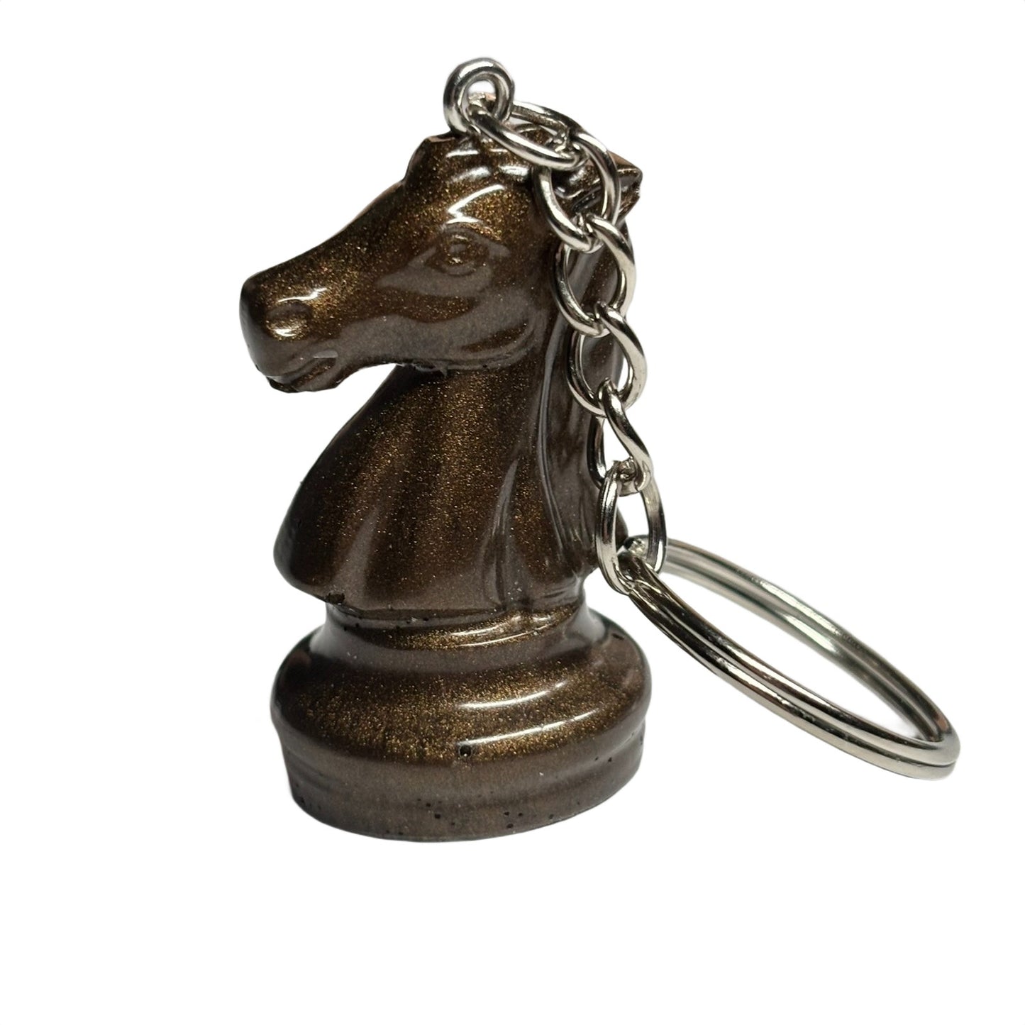 Royal Brown Knight - Handmade Resin Keychain