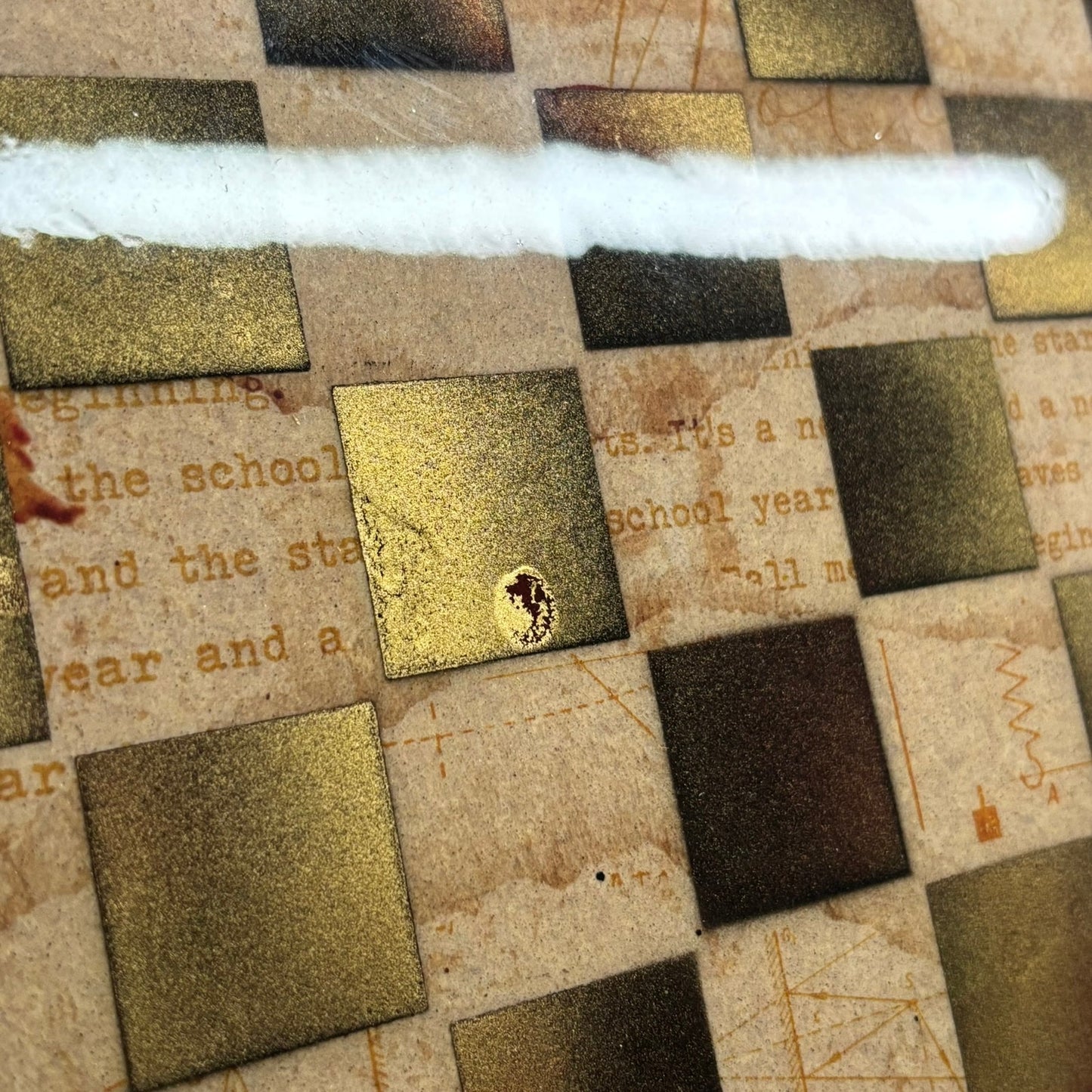 Vintage Gold - Resin Coated Chess Board