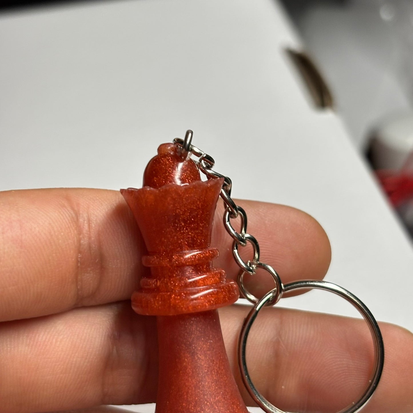 Royal Red Queen - Handmade Resin Keychain