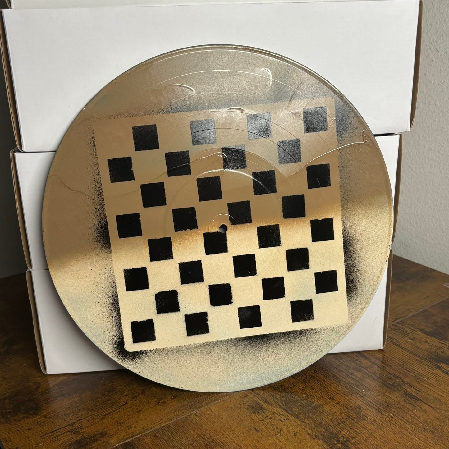 Cream Brown Mix - Vinyl Chess Board
