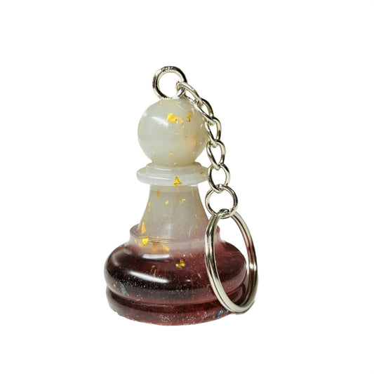 Crystal Royal Pawn - Handmade Resin Keychain - Large Edition
