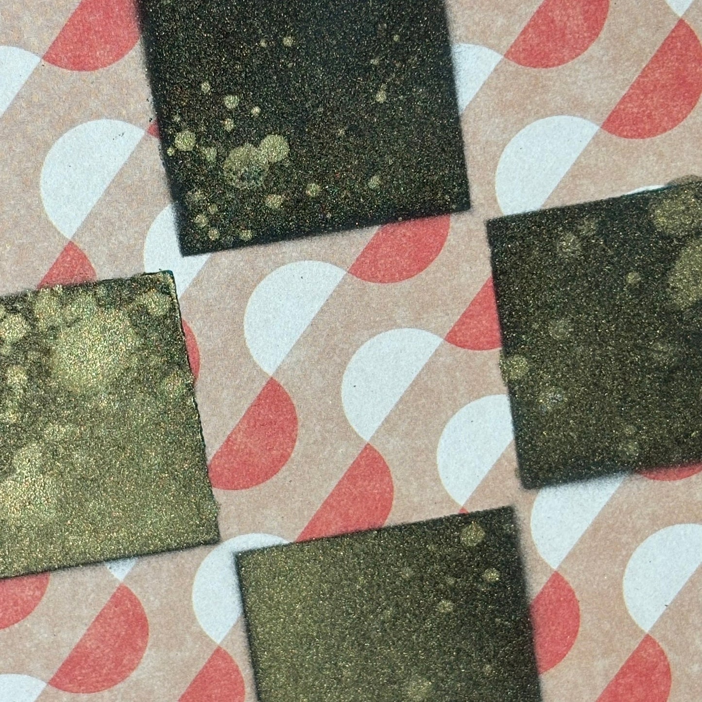 Peach Cream Pattern - Scrapbook Chess Board