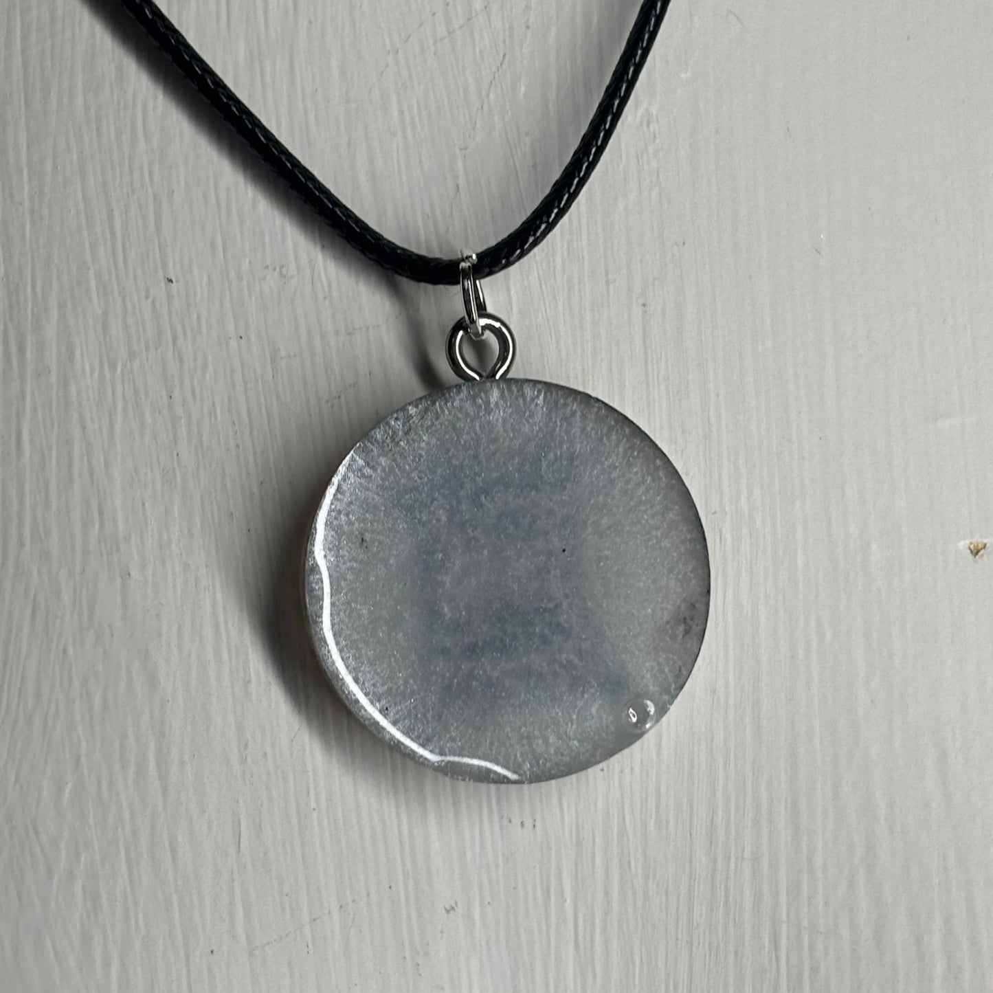 Silver Rook - Handmade Resin Chess Necklace