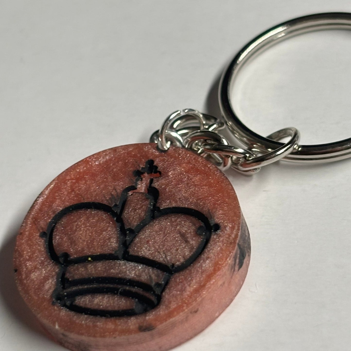 Peach King - Handmade Resin Keychain
