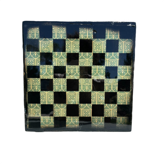 Green Royal - Resin Coated Chess Board