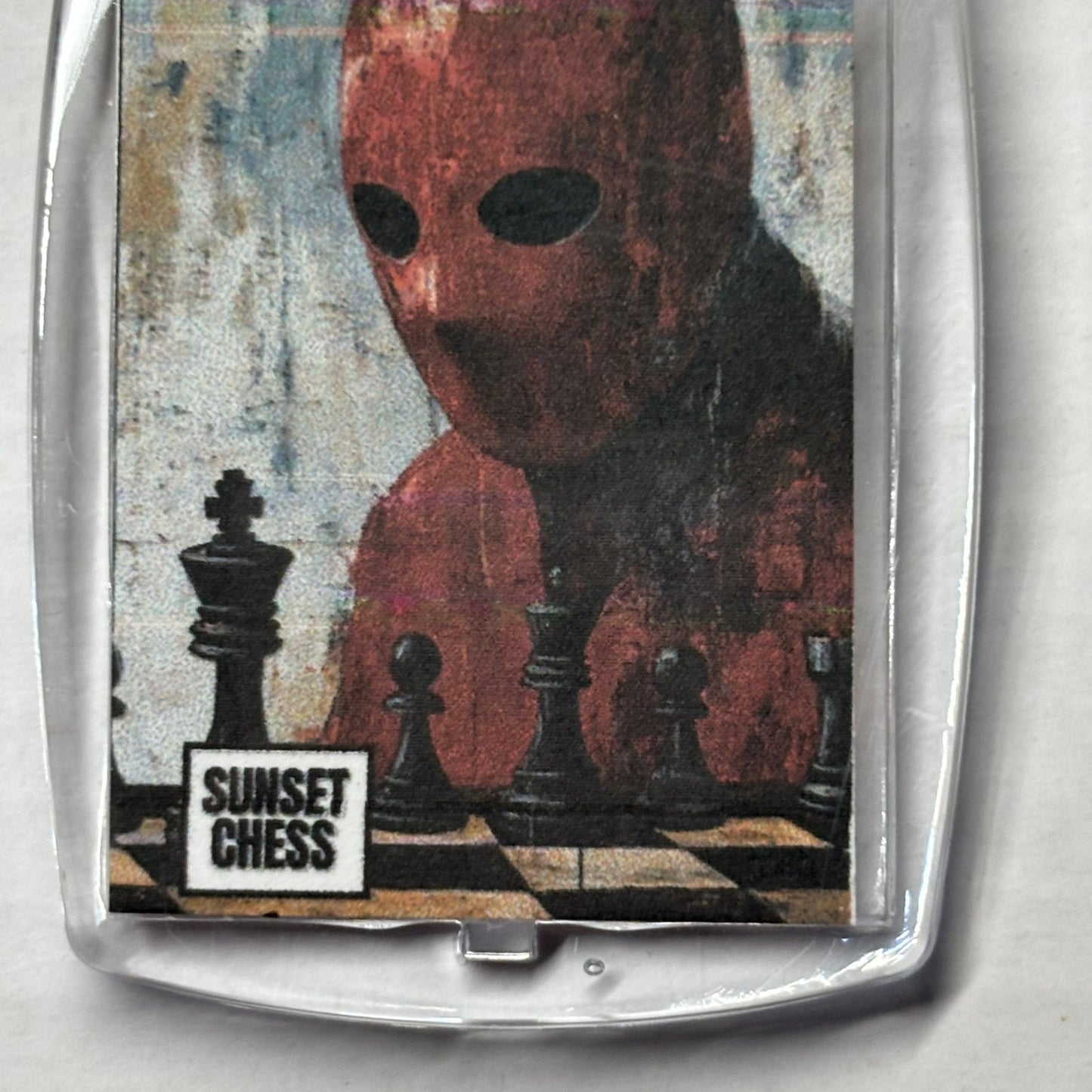 Red Mask - Chess  Photo Keychain