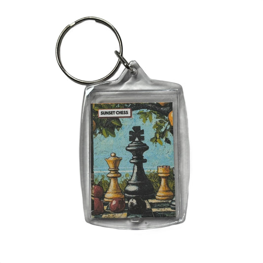 Retro - Chess  Photo Keychain