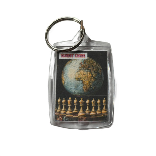 The Globe - Chess  Photo Keychain