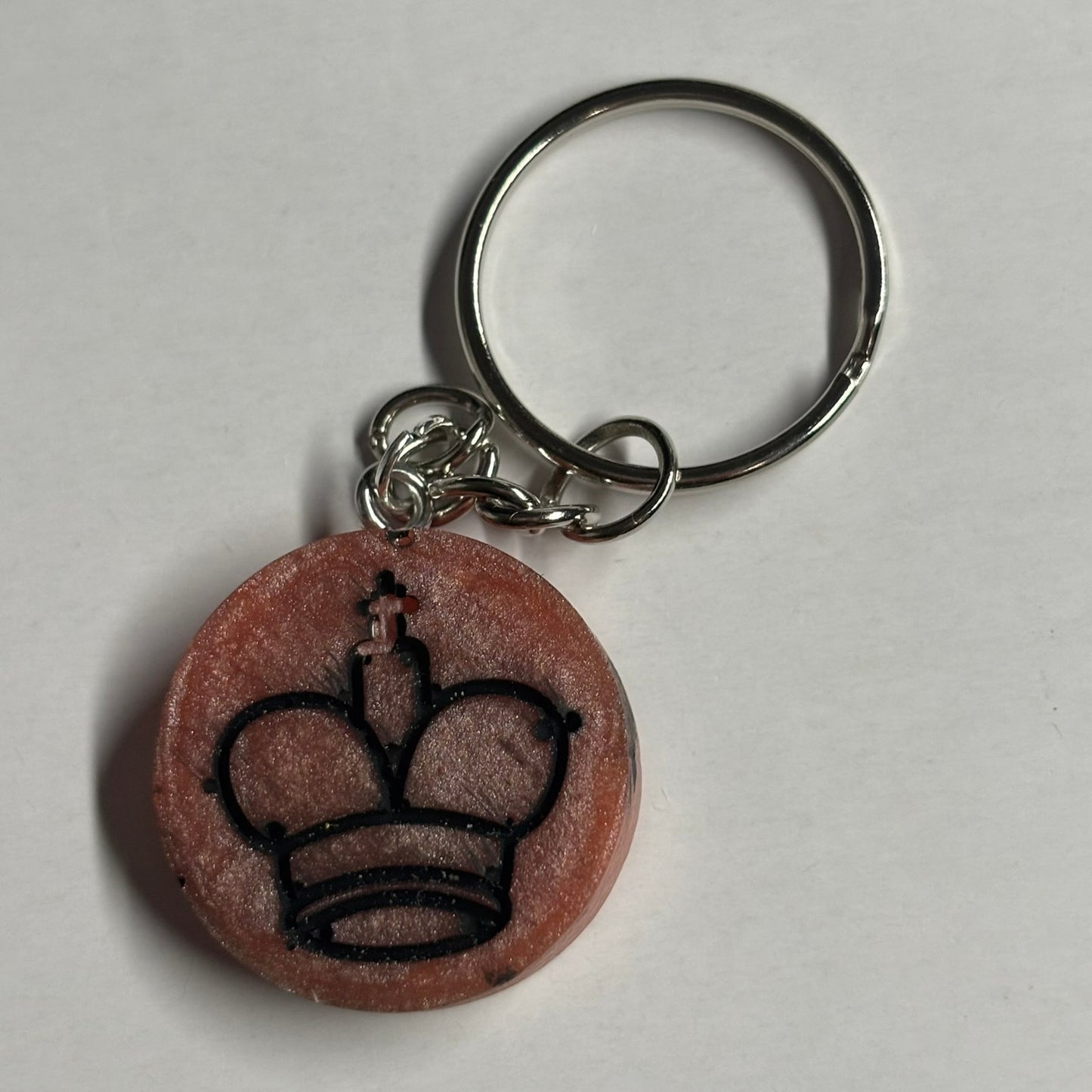 Peach King - Handmade Resin Keychain